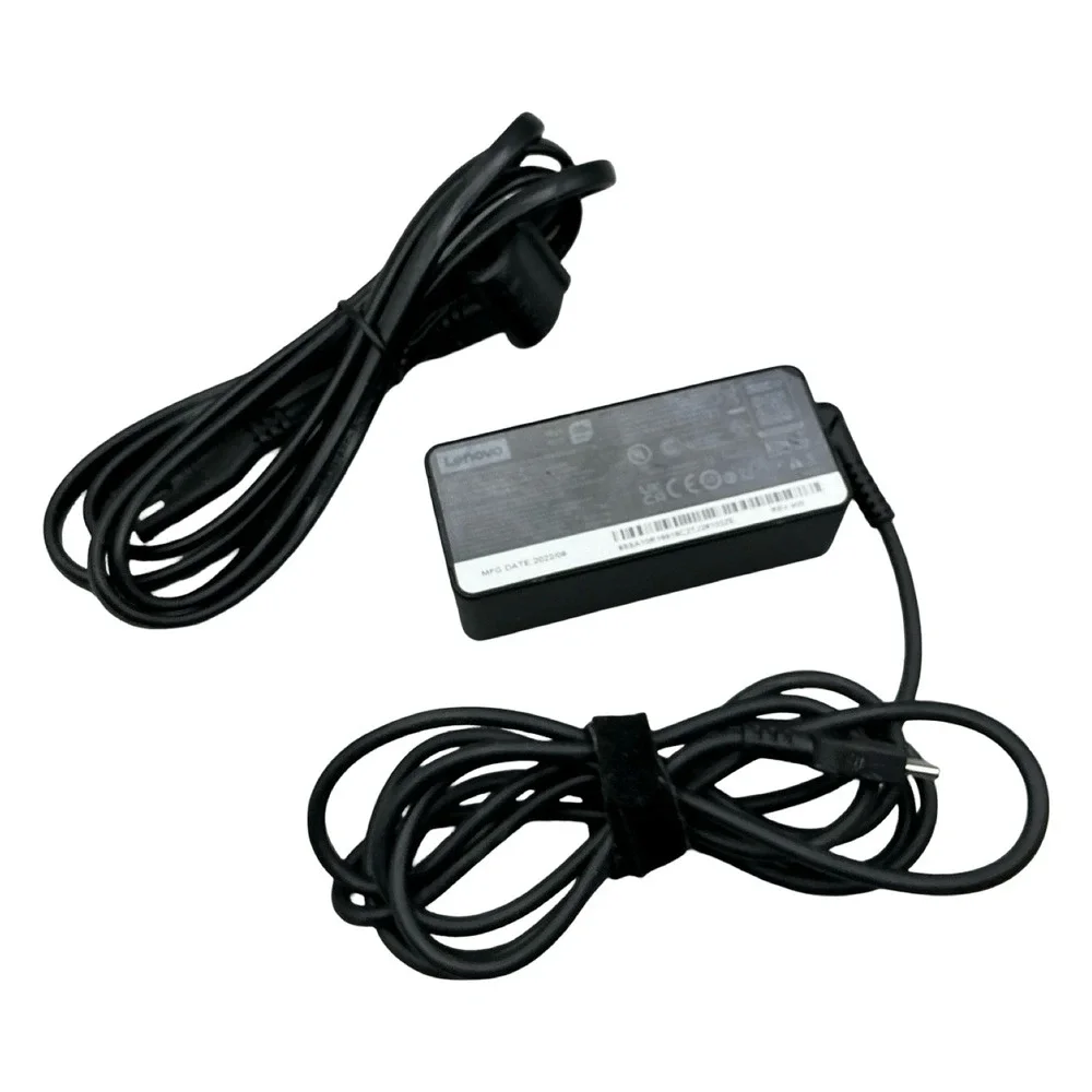 Lenovo 45W USB-C Laptop Power Adapter Charger ADLX45YCC2G SA10R16916 Black